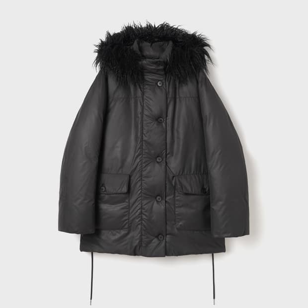 버뮬라 glossy half down 패딩