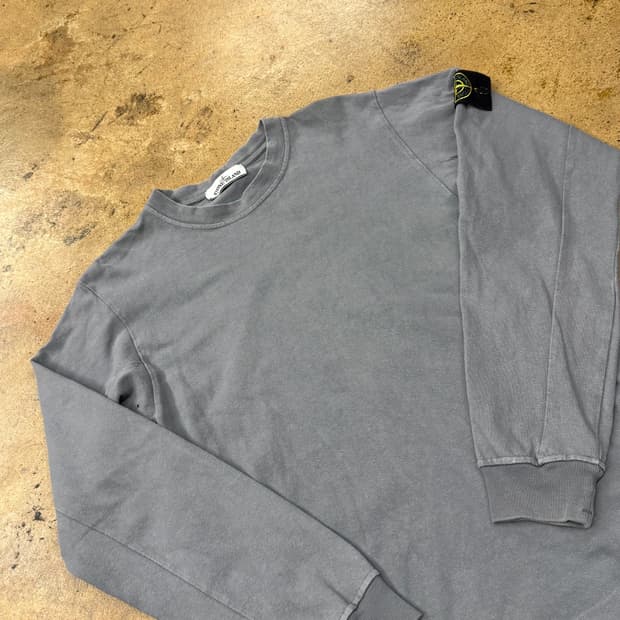 [정품/95] 스톤아일랜드 롱슬리브 긴팔티 그레이 b19