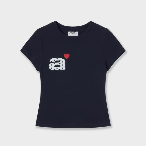 aeae 도트 반팔 티셔츠