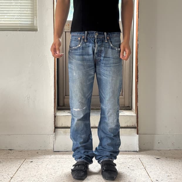 Levi’s 501 워싱 데님 팬츠