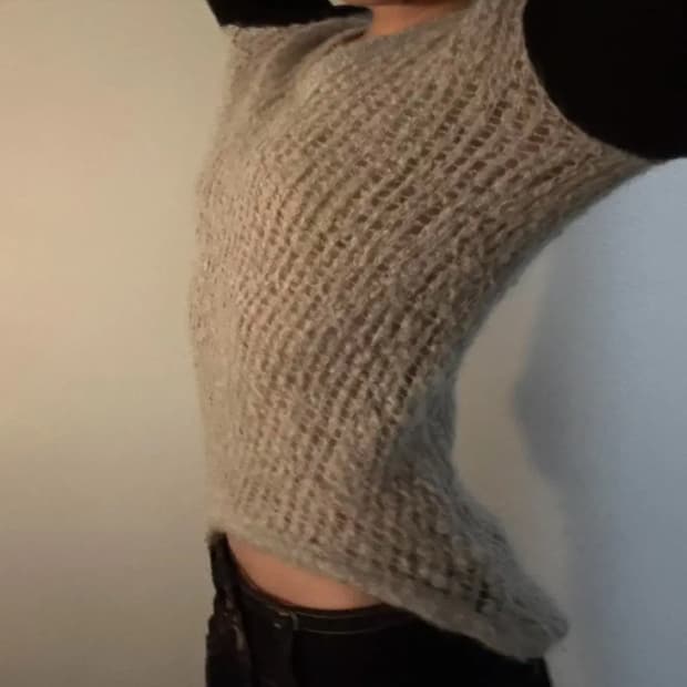 헬무트랭 언발란스 울 모헤어 니트