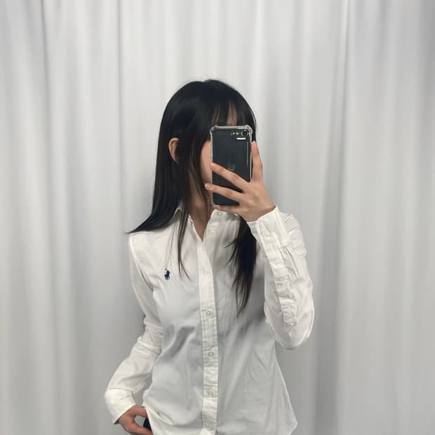 폴로 화이트 셔츠