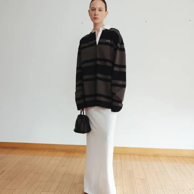 모노하 레이스 스커트 화이트