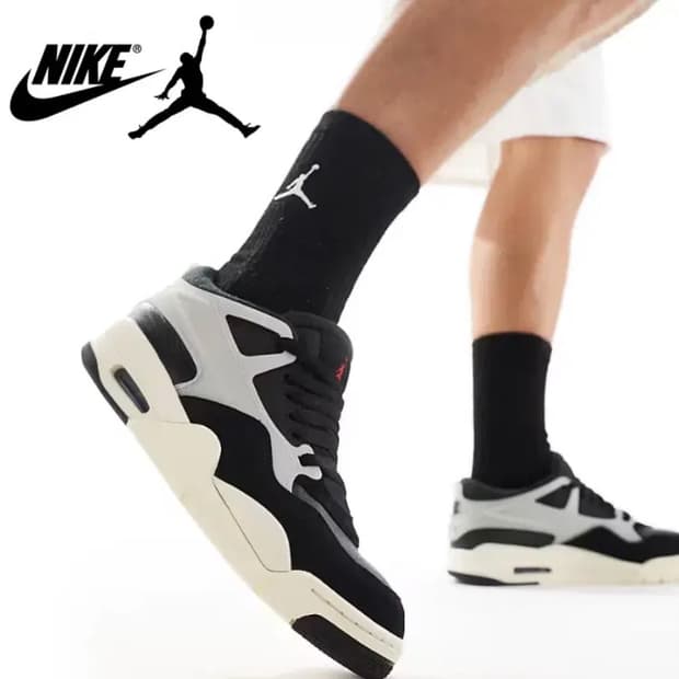 [정품] NIKE 나이키 에어조던 4 RM 스니커즈 블랙 270(새제품)