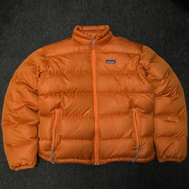 파타고니아 패커블 구스다운 패딩 오렌지