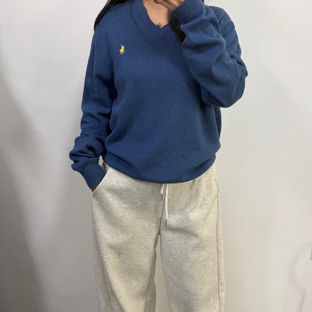 폴로 브이넥 니트[1773]