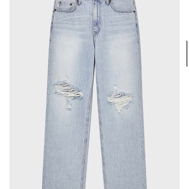 글로니 클래식 95 디스트로이드 스트레이트 핏 진 glowny