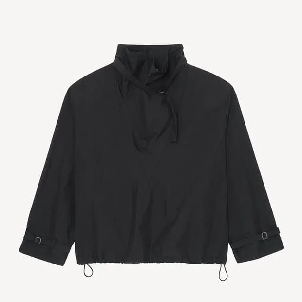 문달 아노락 belted anorak 블랙
