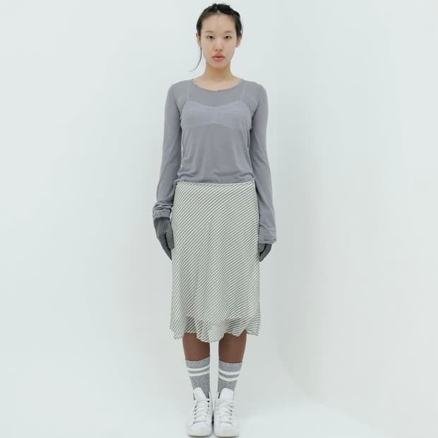 키야기 스커트 크림