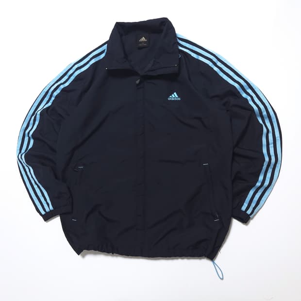 아디다스 올드스쿨 3S 트랙탑 바람막이 자켓 네이비