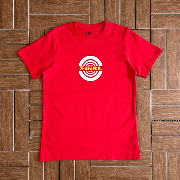 X-Girl logo cotton 1/2 tee