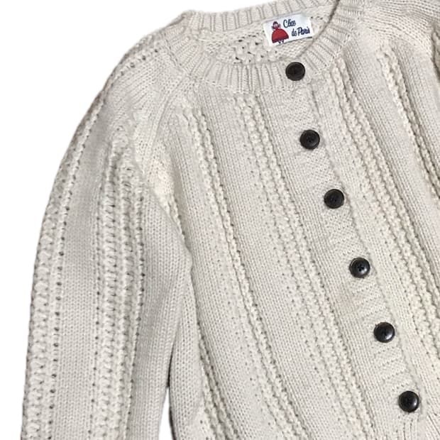모리걸 아이보리 뜨개 가디건