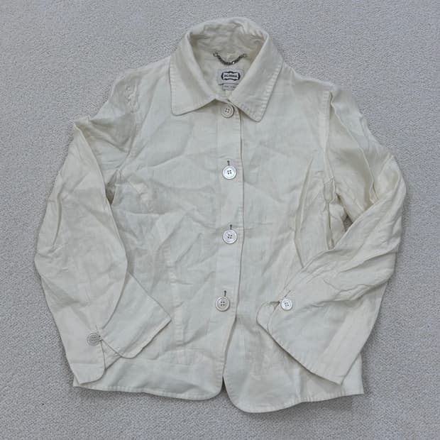 44 아그노나 린넨 소재 여성 재킷 0309E