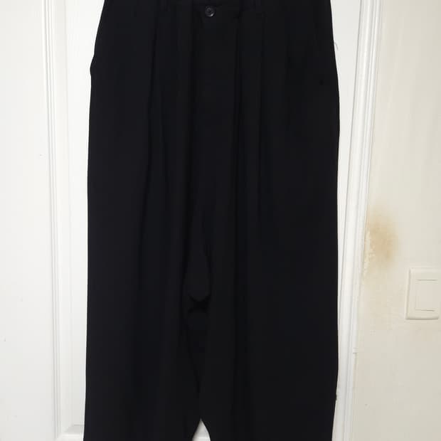 Yohji Ymamoto Pour homme 하드 트위스트 배기 팬츠