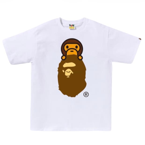 베이프 마일로 온 에이프 헤드 티셔츠