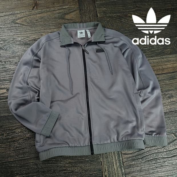 [아디다스] 로고 패치 오버핏 져지 트랙탑 집업 자켓 M19854