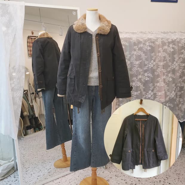 Nombre Impair 래빗퍼 헌팅자켓 여자 S