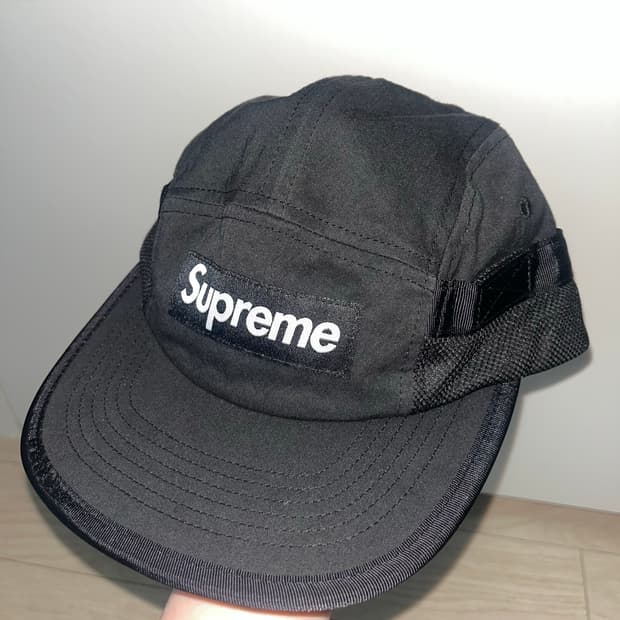 슈프림 메쉬 포켓 캠프캡 블랙 24FW