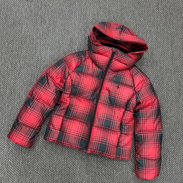 폴로 체크패딩 키즈