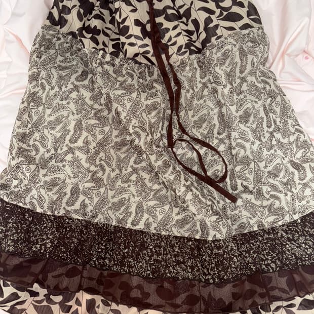 보헤미안  하구미 모리걸 스커트 