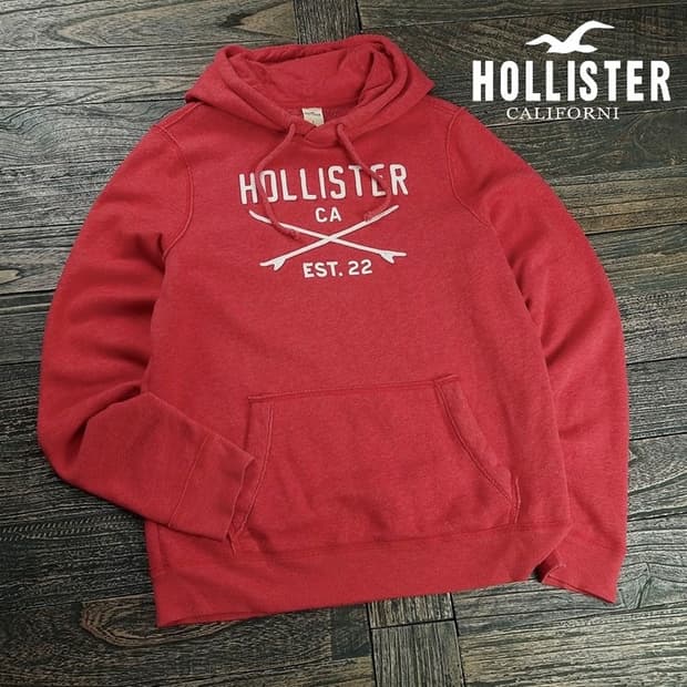 [홀리스터] Y2K 로고 패치 후드티 M19503