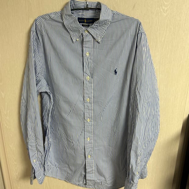 폴로 랄프로렌 스트라이프 셔츠L 정품 팜