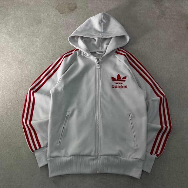 100 아디다스 대장급 플락 후드 트랙탑 져지