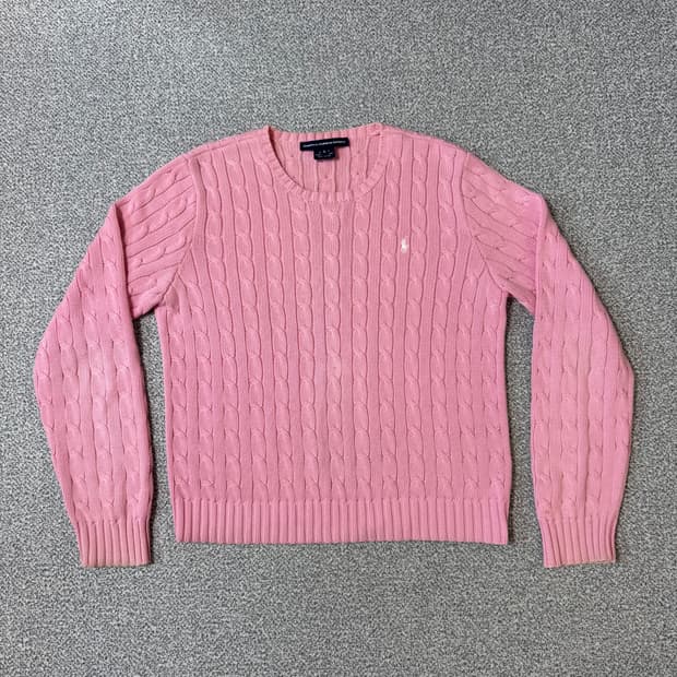 폴로 랄프로렌 꽈배기 니트 여성용