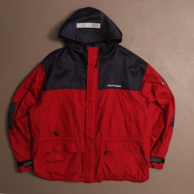 90's 타미힐피거 립스탑 바람막이 자켓 A1711