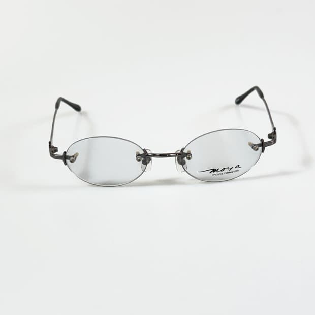 MOYA New York 오벌 무테 프레임 빈티지 안경