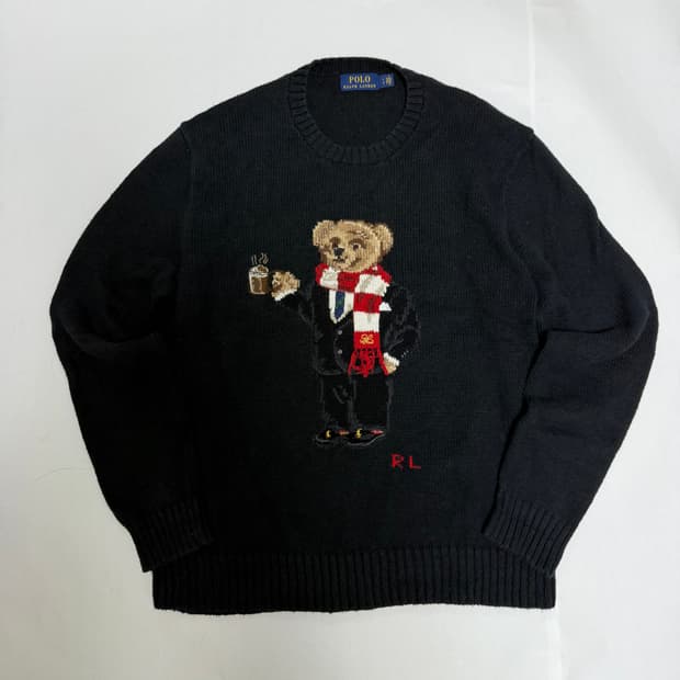 폴로 코코아베어 니트