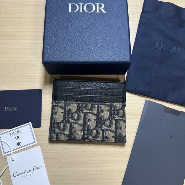 디올 오블리크 카드지갑