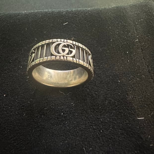 구찌 마몽 더블G링 18호 GG