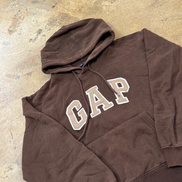 갭 브라운 초코 후드티