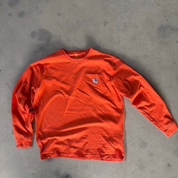 30$ 칼하트 오렌지 롱슬리브 L