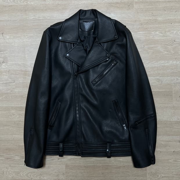 헤비스모커 더블 레더 라이더 가죽자켓 [블랙] XL/105