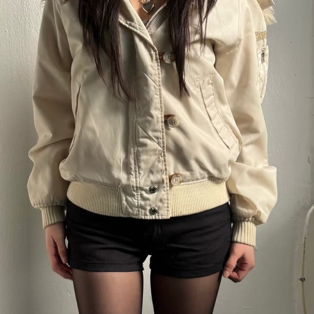 Mcgregor Ivory Fur Hood Jacket