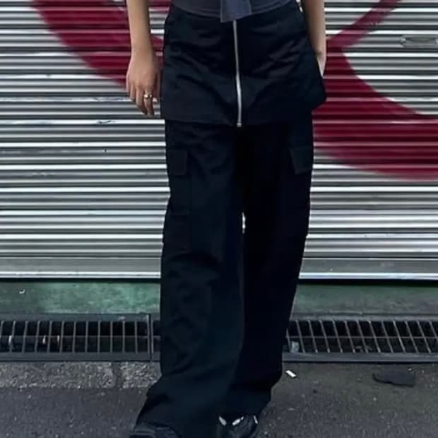 자라(ZARA) / 레이어드 파라수트 치마팬츠 (S)