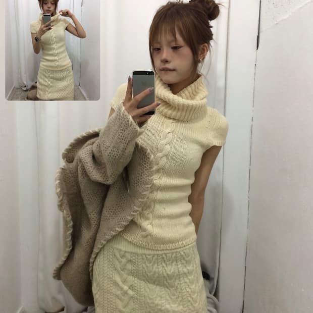 아이보리톤 코디 세트