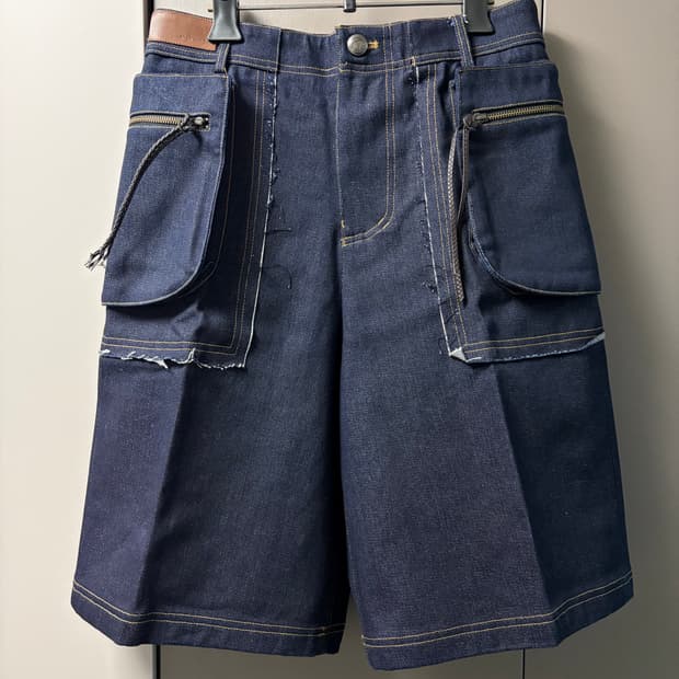 앤더슨벨 로우 엣지 카고 데님 쇼츠 apa650m 28사이즈