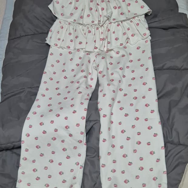 유희 플라워 레이어드 치마 팬츠