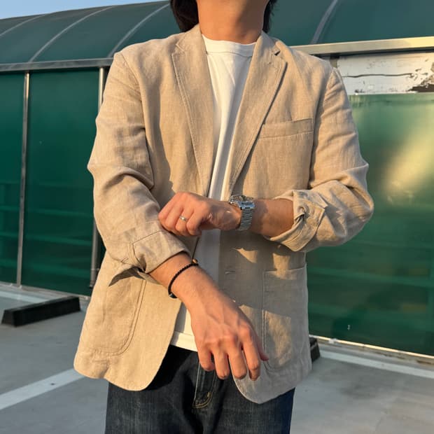 무인양품 린넨 블레이저