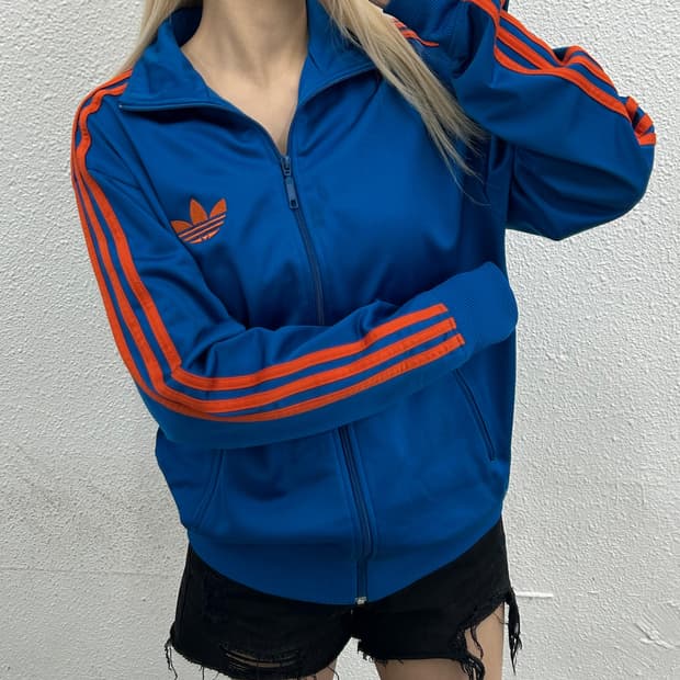 아디다스 오렌지라인 블루 트랙탑 95