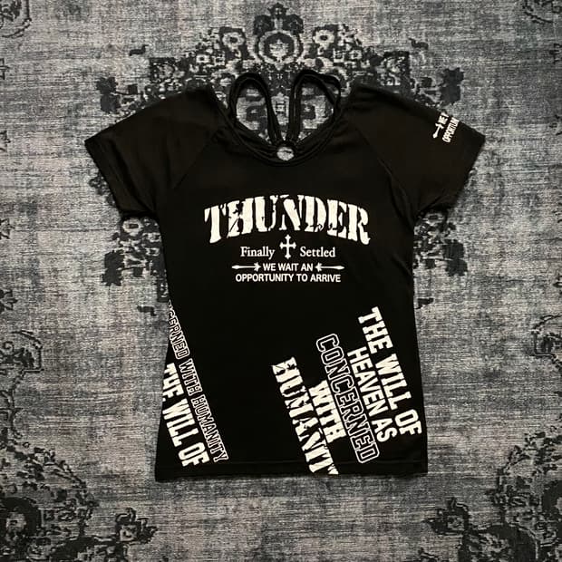 -DIG DEEP- Gothic Lettering Sleeveless T