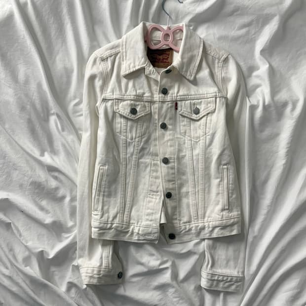 리바이스 화이트 데님자켓