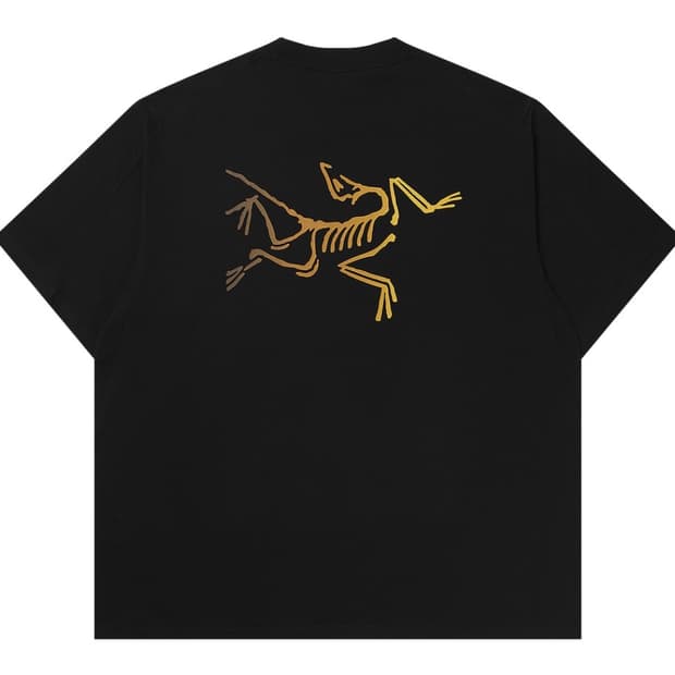아크테릭스 크래그 코튼 로고 SS 티셔츠 24K 블랙