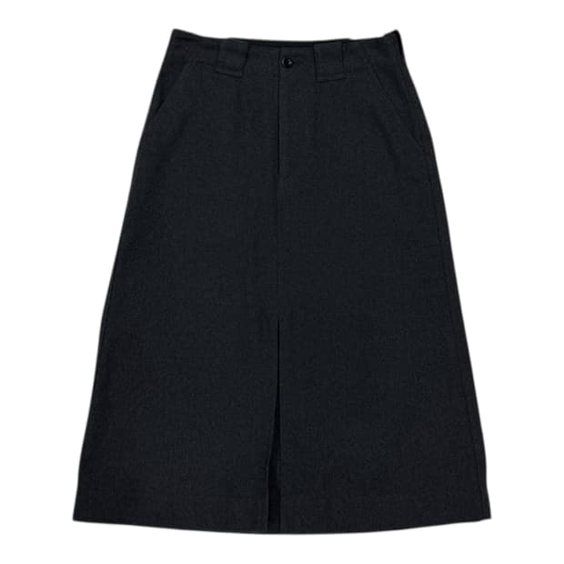 MHL 마가렛호웰 울 롱스커트 치마 차콜 그레이