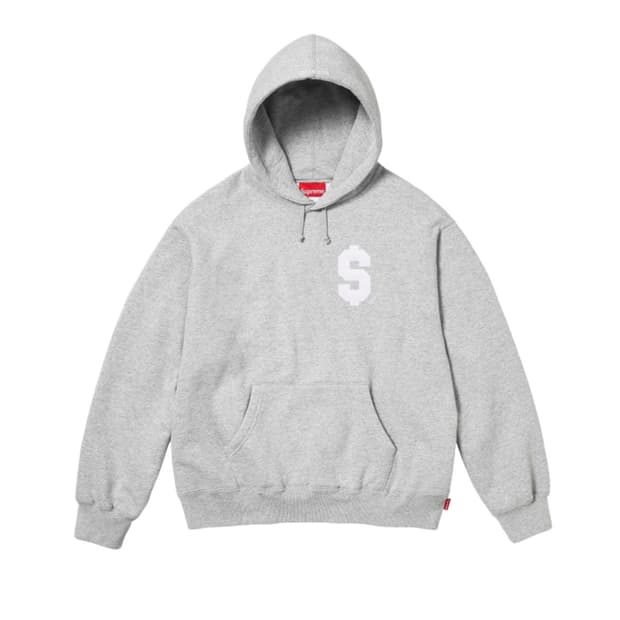 슈프림 달러 로고 후드 그레이 