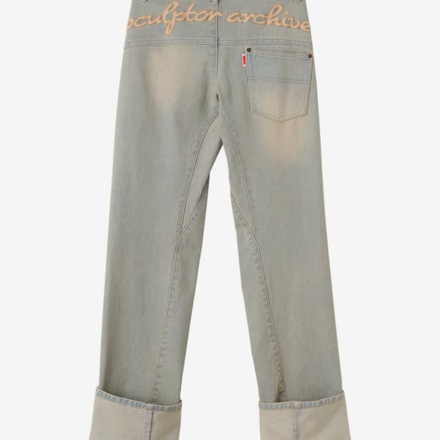 스컬프터 롤업 데님팬츠 Roll-Up Denim