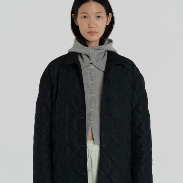 AMOMENTO 아모멘토 자카드 패딩